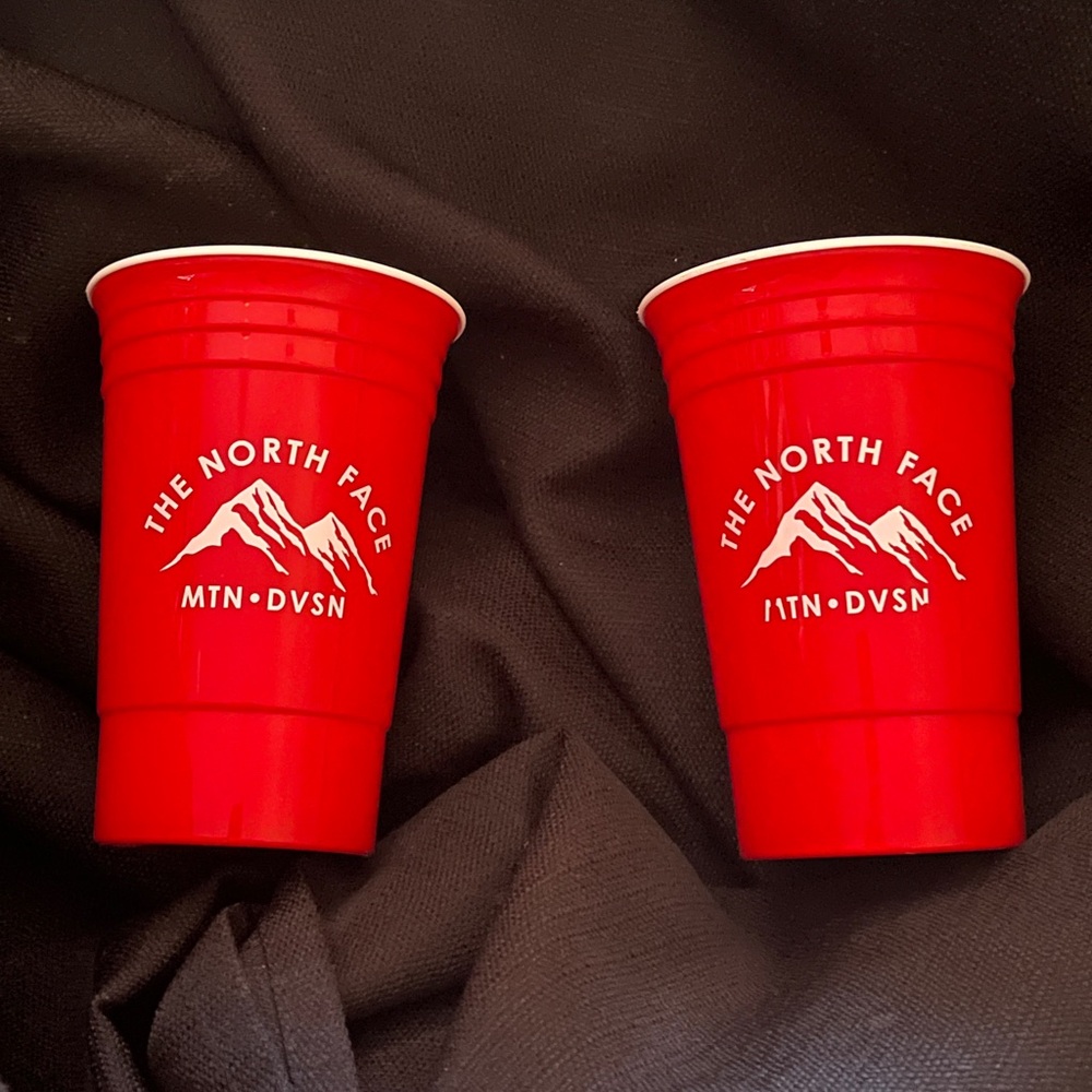 The North Face Red Disposable Logo Cups - Pair